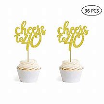 Image result for 40th Cupcake Toppers