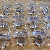 Image result for Plastic Pacifiers for Baby Shower