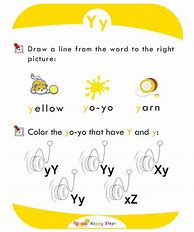 Image result for Letter Y Activity