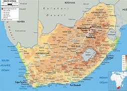 Image result for Southern Africa Physical Map