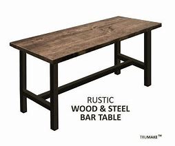 Image result for Rustic Bar Height Table