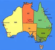 Image result for Australia Mountain Ranges Map