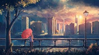 Image result for Rain Aesthetic Anime Desktop