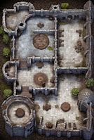 Image result for Dnd Castle Wall Battle Map