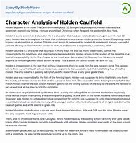 Image result for Holden Caulfield Character Analysis