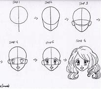 Image result for Anime Face Drawing Step by Step