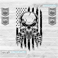 Image result for Skull and Gun Decals