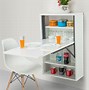 Image result for White Wall Mounted Table