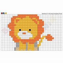 Image result for Pixel Art Lion Facile