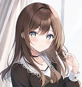 Image result for Kawaii Anime Girl with Brown Hair