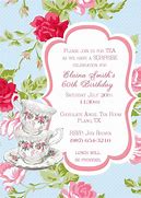 Image result for Tea Party Birthday Invitations