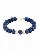 Image result for Lapis Bead Bracelet