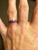 Image result for Men's Wedding Band Tattoos