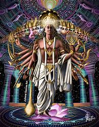 Image result for Krishna in His Cosmic Form