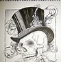 Image result for Skull with Black Hat