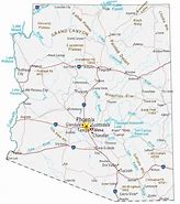 Image result for Arizona State Map AZ