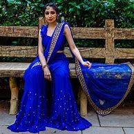 Image result for Saree On a Palazo