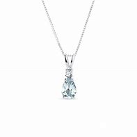 Image result for Aquamarine and Diamond Pendant Necklace