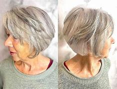 Image result for Grey Hair Style 60