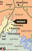 Image result for Parys Vaal River Map