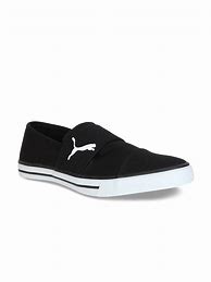 Image result for Black Puma Slip-On Sneakers