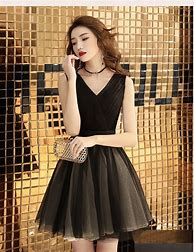 Image result for Short Black Lunch Date Dresses