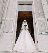 Image result for Muslimah White Wedding Dress