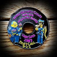 Image result for Simpsons Challenge Coin Donut Cop