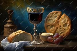 Image result for Holy Eucharist Bread and Wine