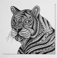 Image result for Zentangle Tiger