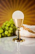 Image result for Holy Eucharist Bread and Wine