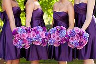 Image result for Dark Purple Bridesmaid Dresses