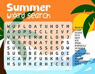 Image result for Easy Summer Word Search Puzzles