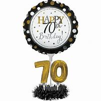 Image result for 70th Birthday Balloon Centerpieces