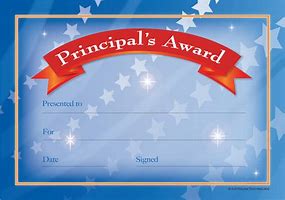 Image result for Principal of the Year Awards Certificate