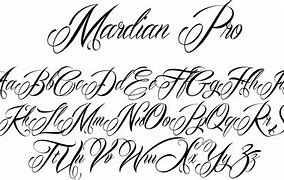 Image result for Cursive Tattoo Fonts Alphabet