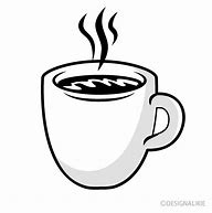 Image result for Coffee Cup Clip Art Black and White