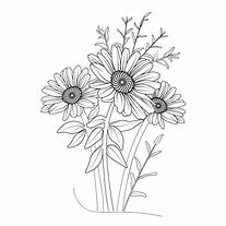 Image result for Simple Daisy Flower Clip Art