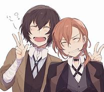 Image result for Dazai and Chuuya Kiss Anime