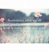 Image result for Peace N Quiet Quotes