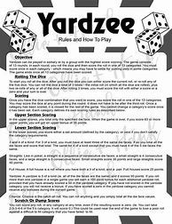 Image result for Yahtzee Game Rules Printable