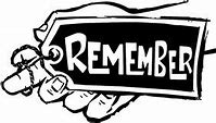 Image result for We Remember Clip Art