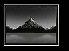 Image result for Black and White Mountain Range