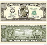 Image result for Authentic Million Dollar Bill