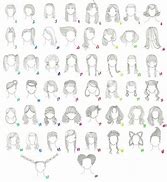 Image result for Front Hair Drawing