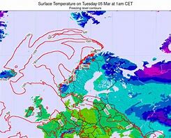 Image result for Sweden Weather Map