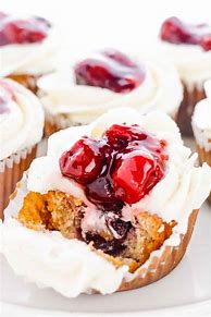 Image result for Cherry Pie Cupcakes