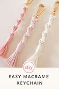 Image result for Macrame Keychain Different Colours