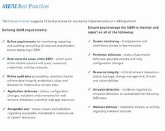 Image result for Siem Best Practices