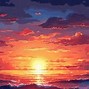 Image result for Pixel Art Retro Sunset